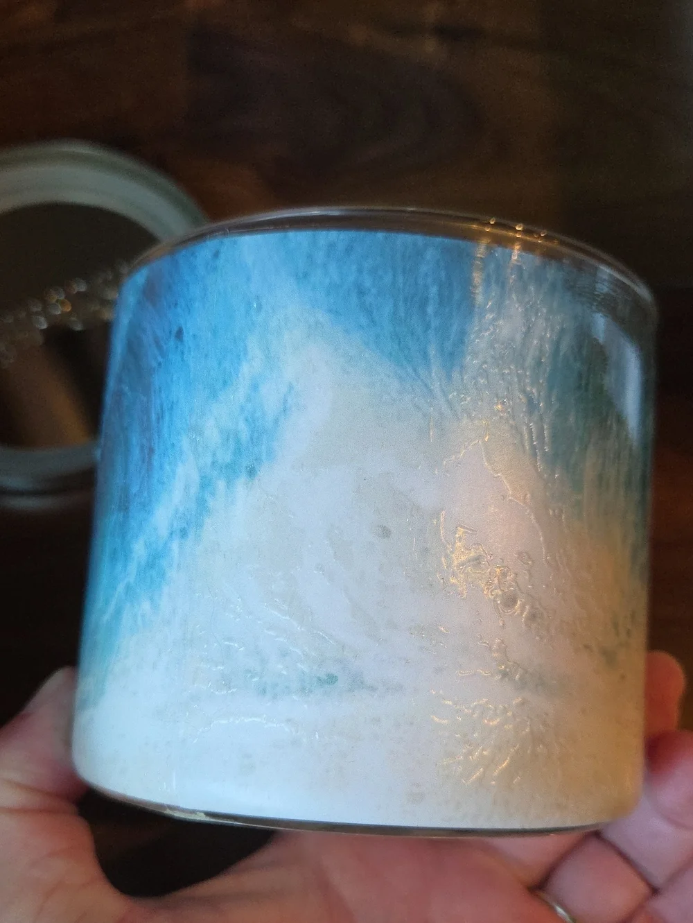 TURQUOISE WATERS 3 Wick Candle Bath And Body Works - Picture 4 of 5